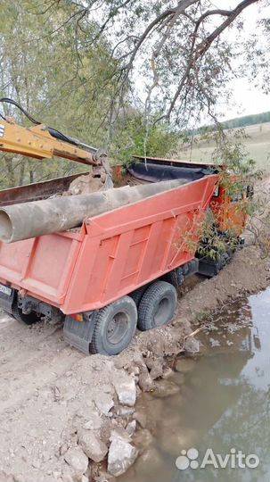 Расчистка участка трактором