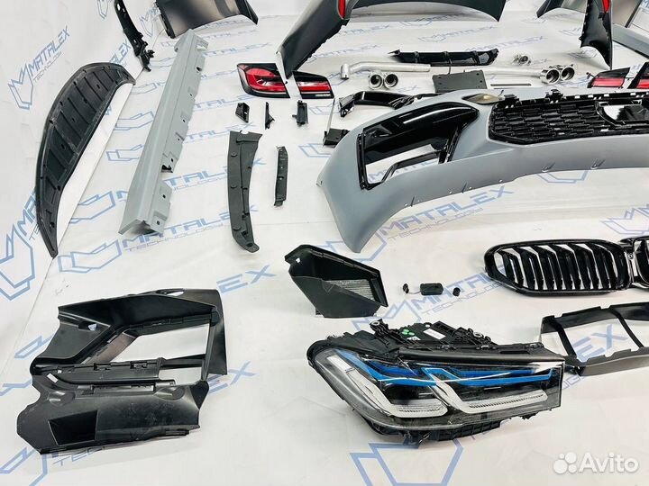 Обвес с оптикой BMW F10 в стиле M5 F90 рестайлинг