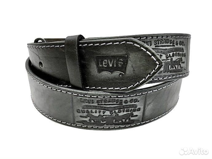 Ремень кожаный Levis 1291 black