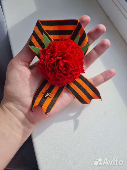 Георгиевская лента броши к 9 мая
