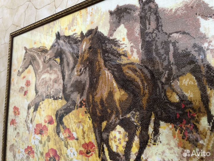 Картина, вышивка, ручная работа