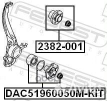 Подшипник ступицы audi Q7 06-15 задний (компл.)