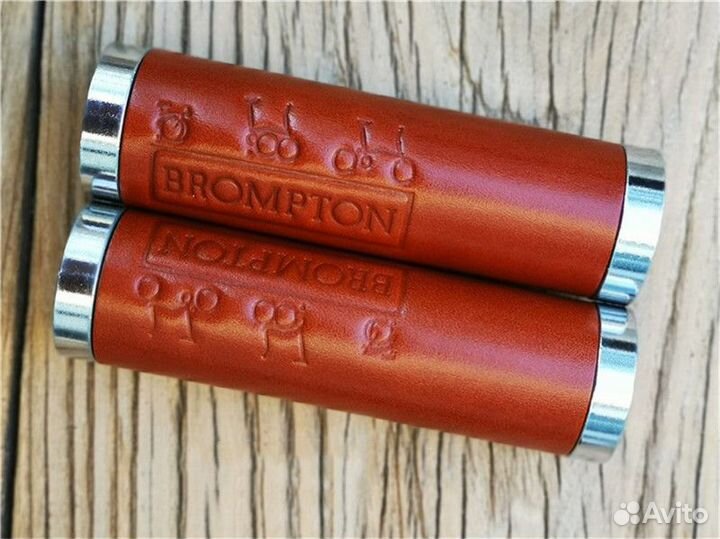 Грипсы brompton из натуральной кожи