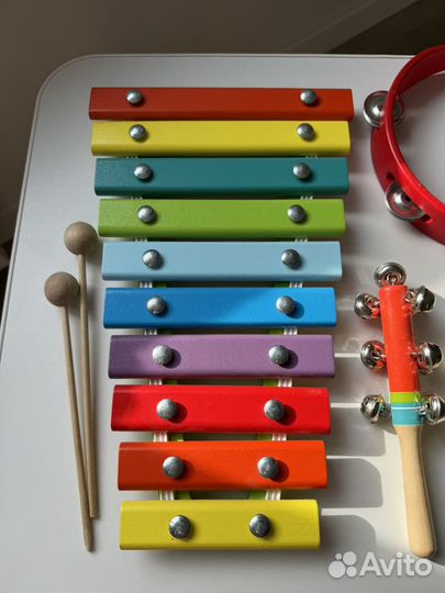 Детские деревяные музыкальные инструменты