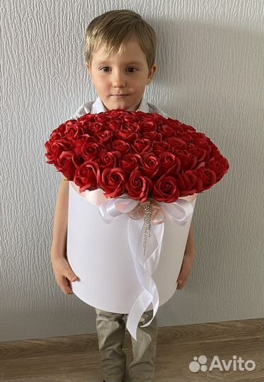 Букет из мыльных цветов