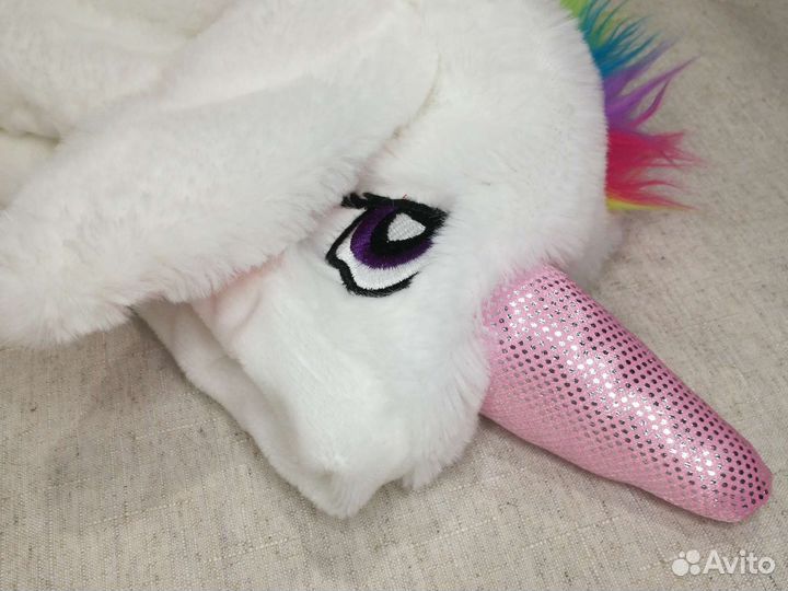 Мягкая шапка - игрушка Единорог