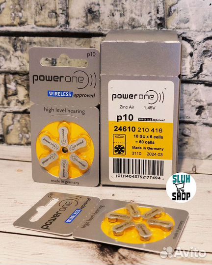 Powerone Varta 10 Батарейки для слуховых аппаратов