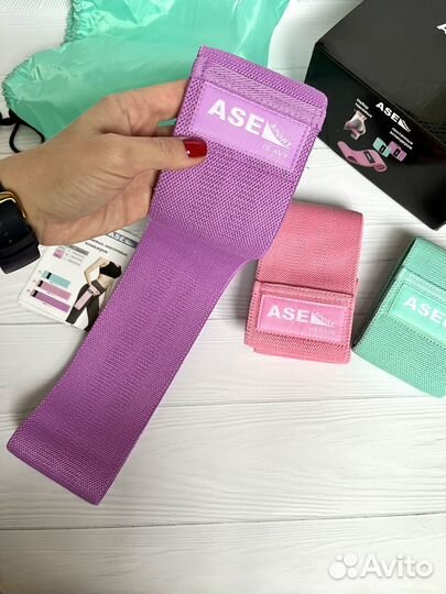 Фитнес резинки тканевые новые