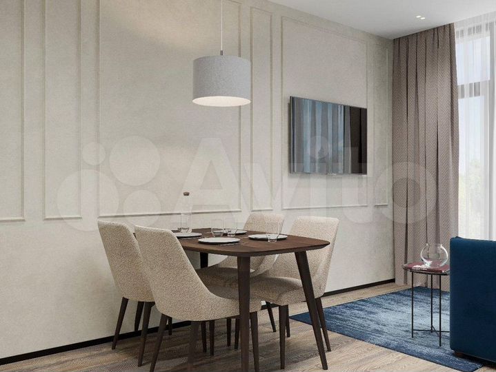 1-к. апартаменты, 44,7 м², 2/8 эт.