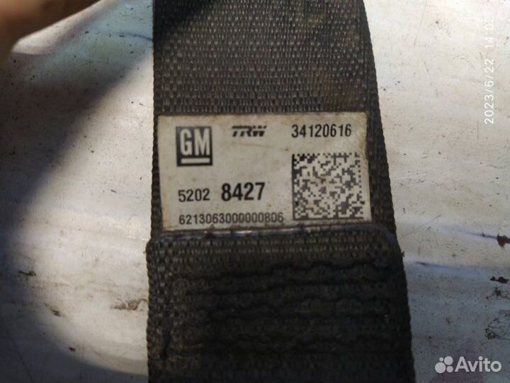 Ремень безопас.зад. прав. Chevrolet Cobalt 11-15