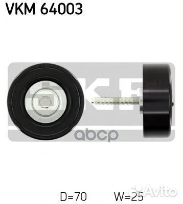 VKM64003 обводной ролик ремня но Mazda 6 1.8/2