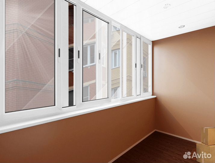 Раздвижные окна терма Слайд для балконов и лоджий