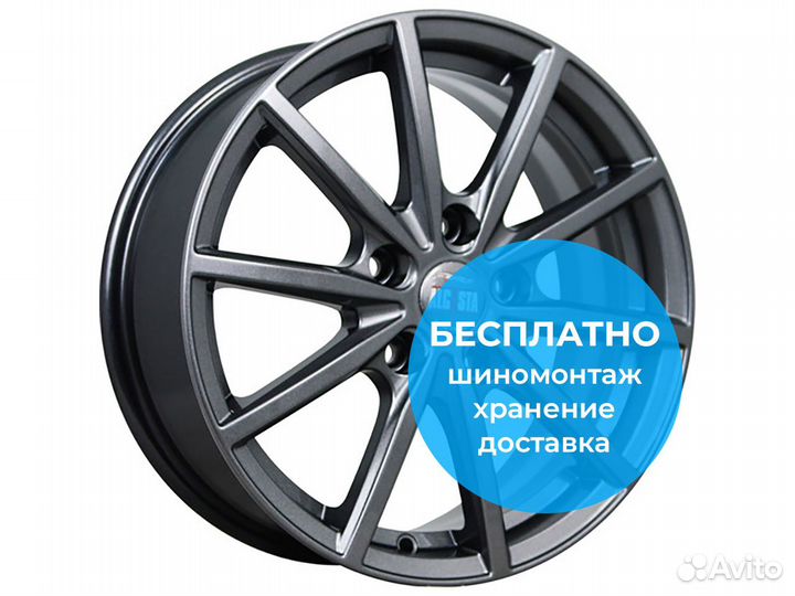 R16 5x114,3 6,5J ET45 D66,1 Alcasta M61 Graphite