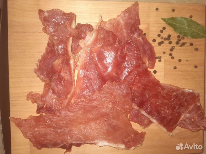 Вяленое мясо, мясные чипсы