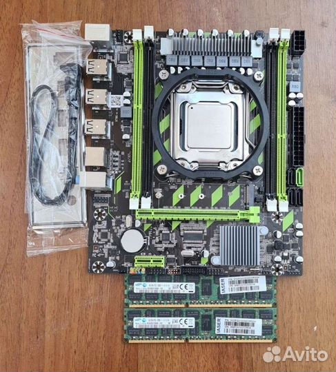 Игровой комплект мат. плата + xeon 2670v2 + 32озу