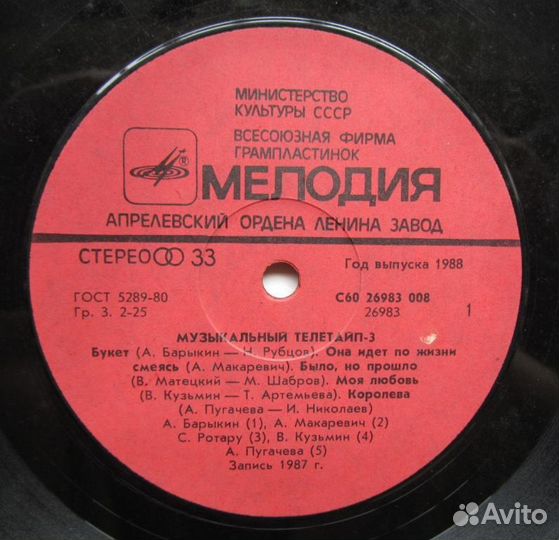 Музыкальный Телетайп - 3 (Мелодия)