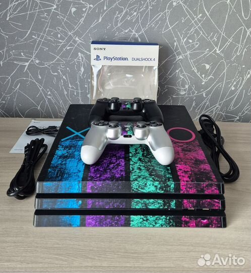 Sony PS4 Pro 1Tb / 55 игр/ 2 геймпада