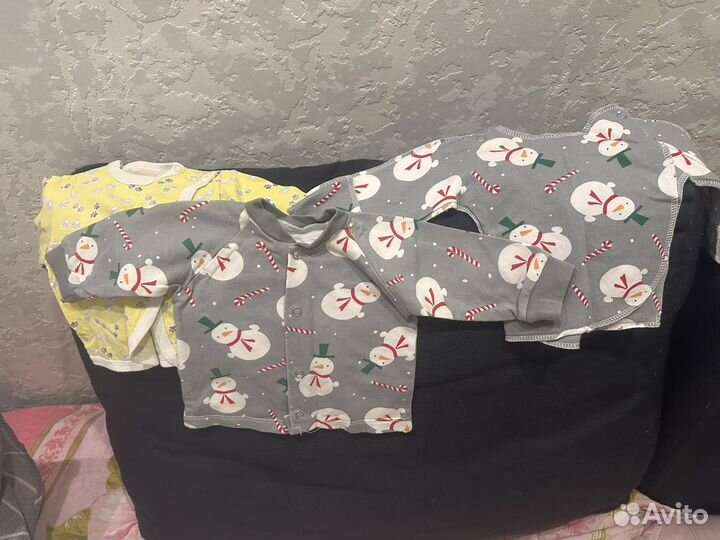 Вещи пакетом на мальчика от 0 до 7 м. 2 пакета