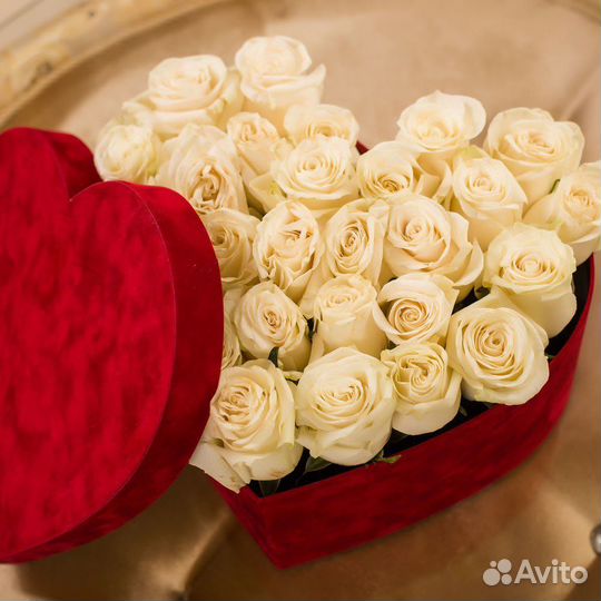 Коробка Сердце из Роз с Доставкой