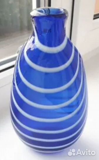 Ваза из мурановского стекла.(Италия) 14 см
