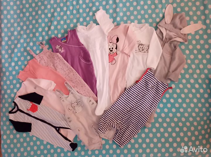 Детские вещи для девочки от 0-11 мес.на все сезоны