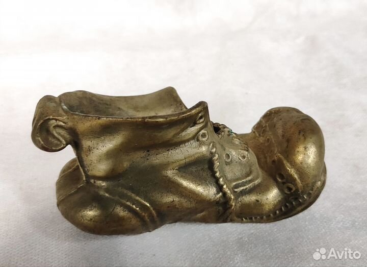 Пепельница СССР. Старый башмак. Бронза
