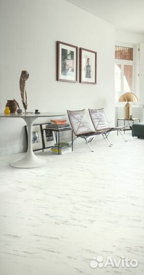 Пвх-плитка Quick-Step Alpha Vinyl Мрамор белый