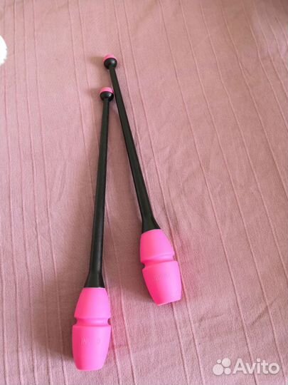 Булавы гимнастические Indigo, длина 41см