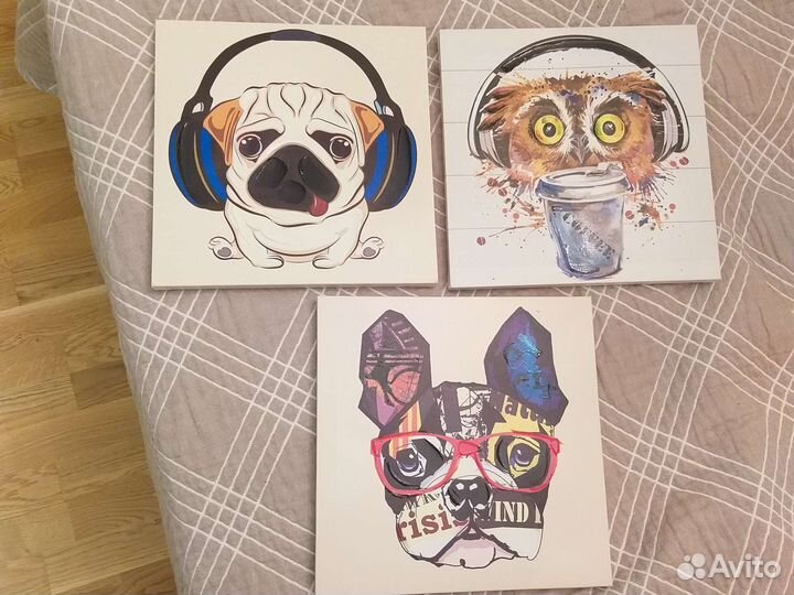 Постеры картины на стену3 шт комплектом