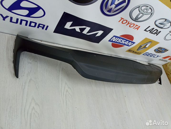 Накладка Молдинг заднего бампера Hyundai solaris 2