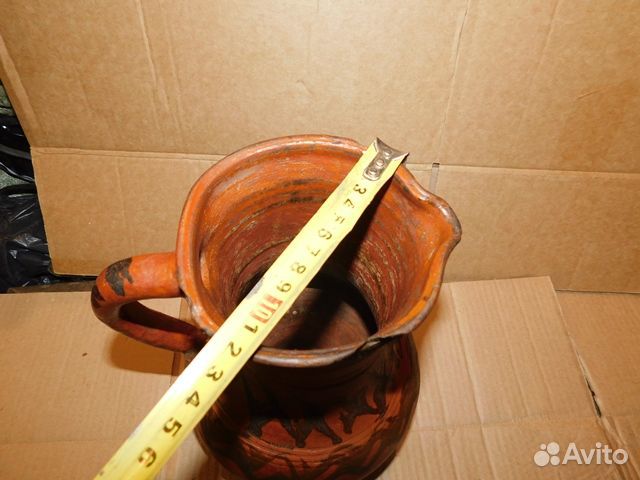 Антикварный, красивый, квасной, малый кувшин ри