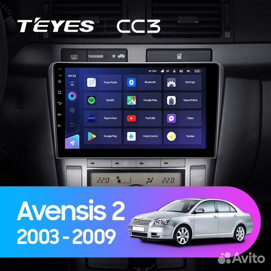 Магнитола Teyes CC3 6/128 Toyota Avensis