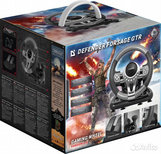 Руль defender Forsage GTR на PC