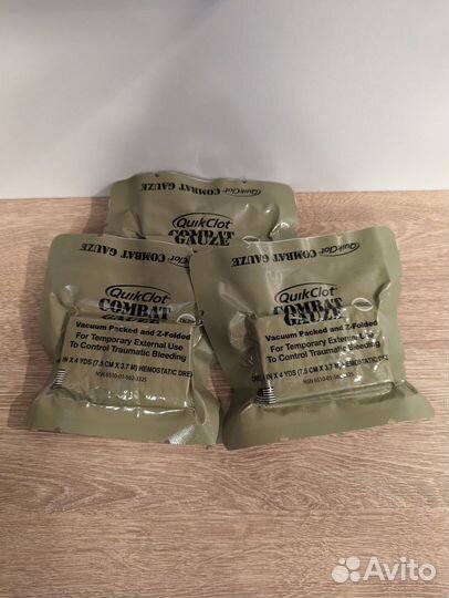 Combat Gauze: QuickClot - Быстрый Гемостаз