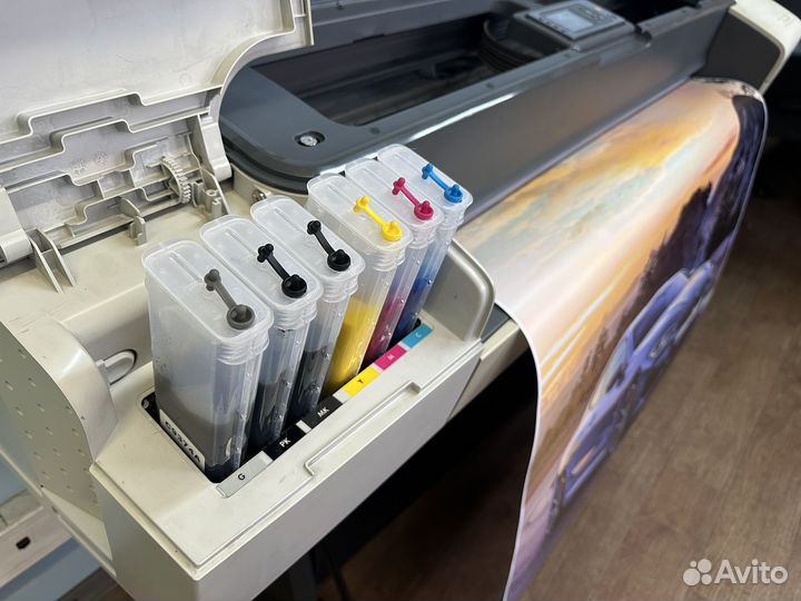 Плоттер hp designjet t610 44' пигмент 6 цветов