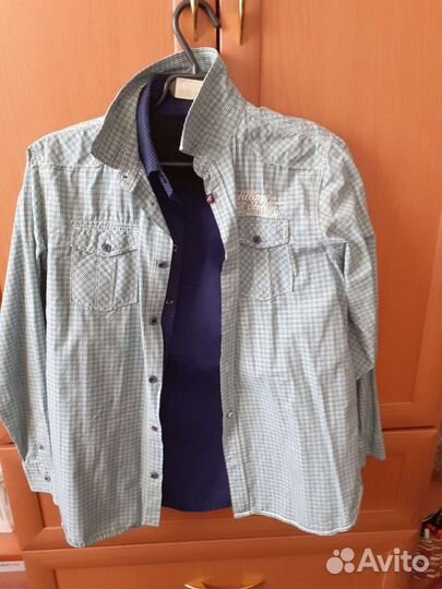 Рубашки для подростка 12-14 лет, рост 158, 164см