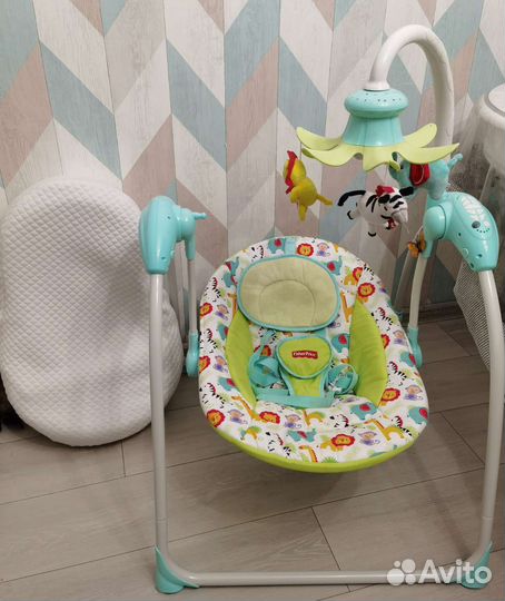 Детские качели fisher price и кокон