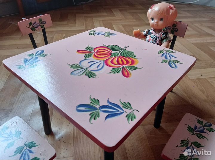 Деревянная мебель для кукол СССР