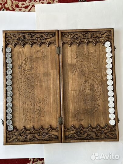 Новые нарды резные ручной работы