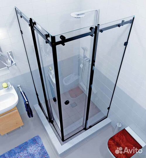 Изготовление и установка душевых кабин из стекла