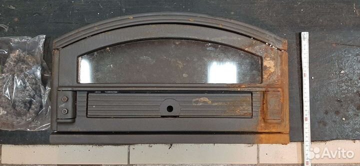 Дверца для печи, камина со стеклом. Размер 550290