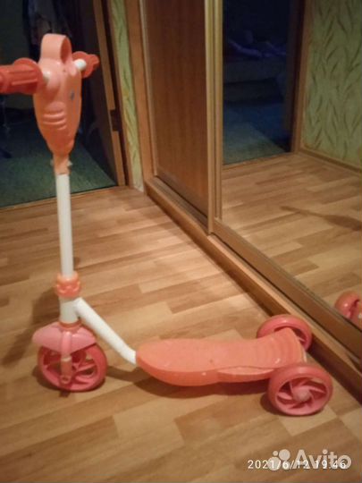 Самокат детский трехколесный бу