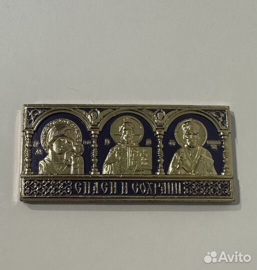 Икона автомобильная Триптих