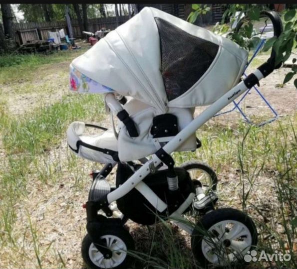 Коляска 2 в 1 эко кожа