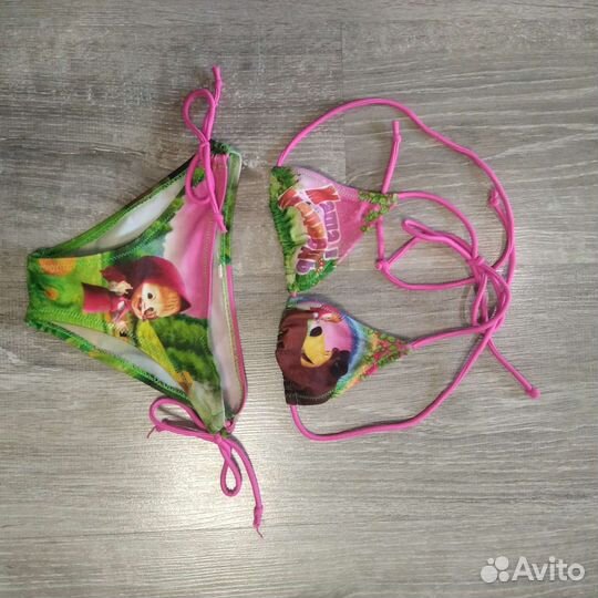 Купальник раздельный для девочки Маша и медведь