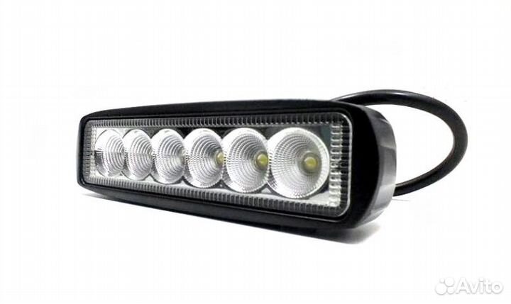 Фара светодиодная P003 18W 6 диодов по 3W