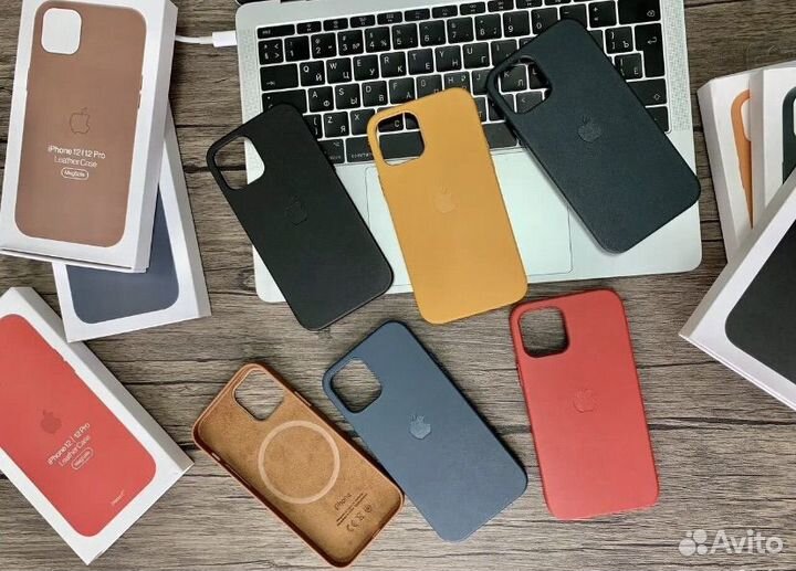 Leather case /Чехол magsafe на iPhone apple walet