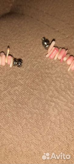 Бусы из натурального коралла. Длина 50 см.новые