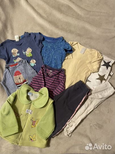 Вещи пакетом на девочку 74-86-92