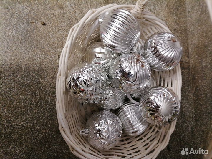 Елочные игрушки шарики диско шар